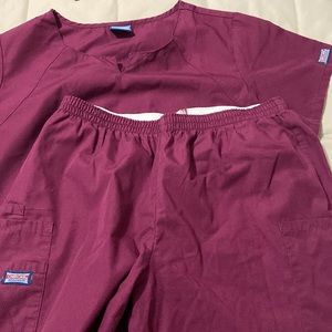 Large Burgundy Scrubs